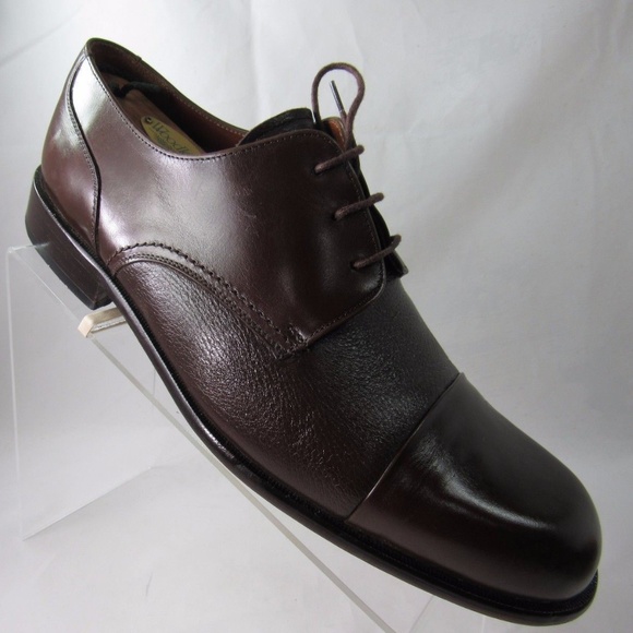 BRASS BOOT Size 10.5 Brown Oxford Dress Mens R6C10 main image 5